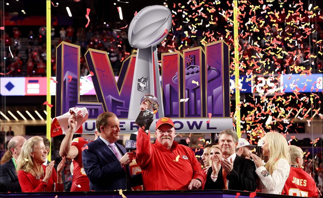 El Super Bowl LVIII se convirtió en el programa más visto en la historia de Estados Unidos - Foto: AFP