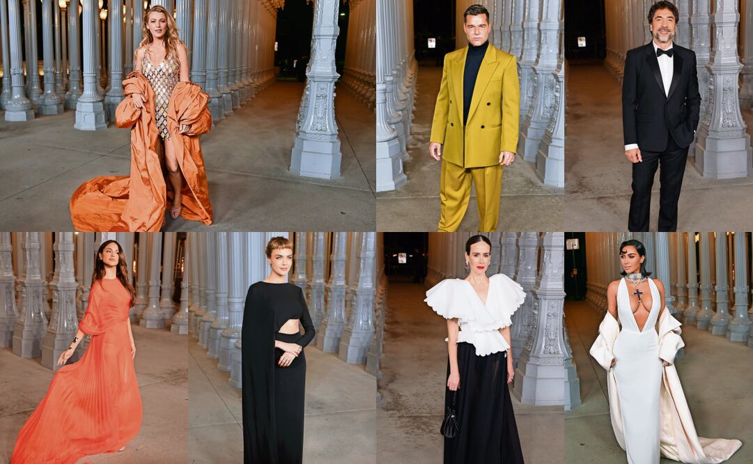 Blake Lively, Eiza González con vestido semitransparente en tono naranja, Cara Delevigne, Ricky Martin al estilo de Gucci, Sarah Paulson, Javier Bardem de impecable esmoquin, Kim Kardashian. Fotos: Agencias