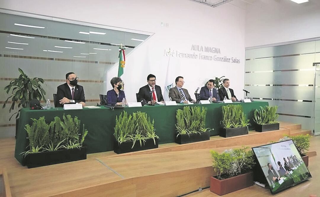 El magistrado Reyes Rodríguez Mondragón encabezó el seminario 25 Años del Tribunal Electoral del Poder Judicial de la Federación. Foto: tomada de Twitter