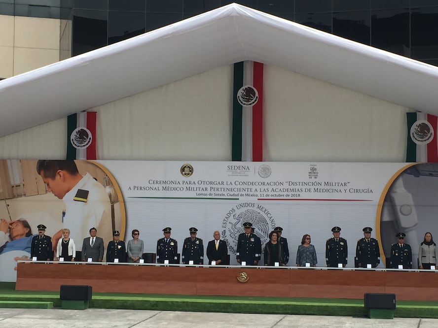 Fueron 27 médicos militares en activo y en retiro que forman parte de la Academias Nacional de Medicina y Mexicana de Cirugía. Foto: especial