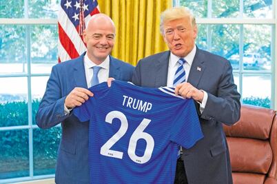 Trump e Infantino planean el mundial del 2026