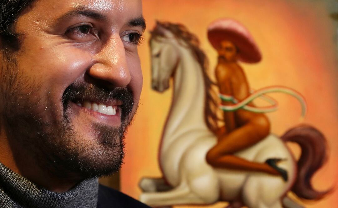 "La Revolución" de Fabián Cháirez tendrá un escrito a un lado donde la familia de Emiliano Zapata muestra su desacuerdo con la obra. Foto: AP