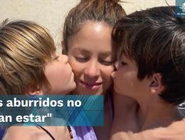 Los hijos de Shakira se aburren con Gerard Pique, según video viral