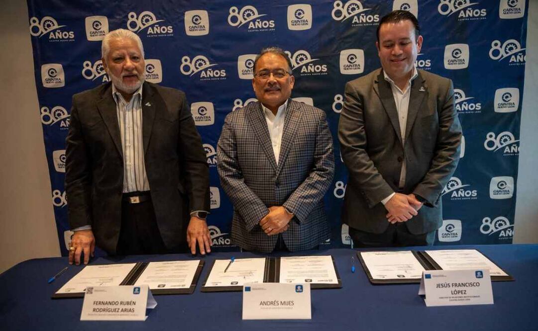 Escobedo y Caintra prevén impulso a desarrollo industrial y de las PyMES. Foto: Especial