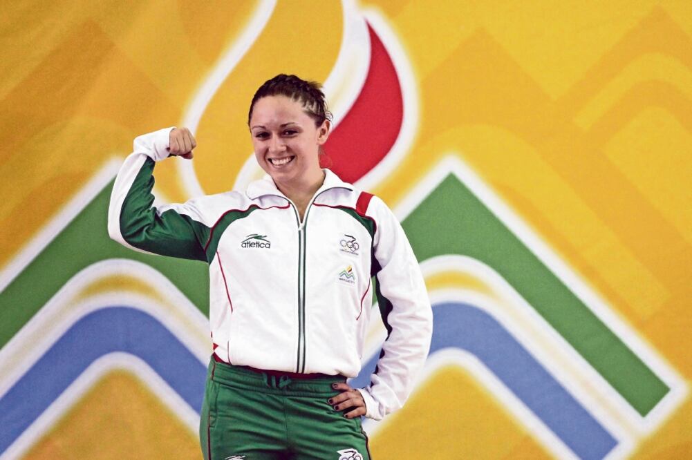 CAROLINA VALENCIA, halterista. (ARCHIVO. EL UNIVERSAL)