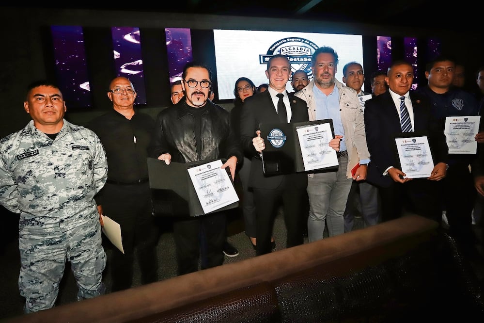 El alcalde Adrián Rubalcava dio los pormenores del programa #RedFiestaSegura en Cuajimalpa. Foto: Berenice Fregoso / El universal