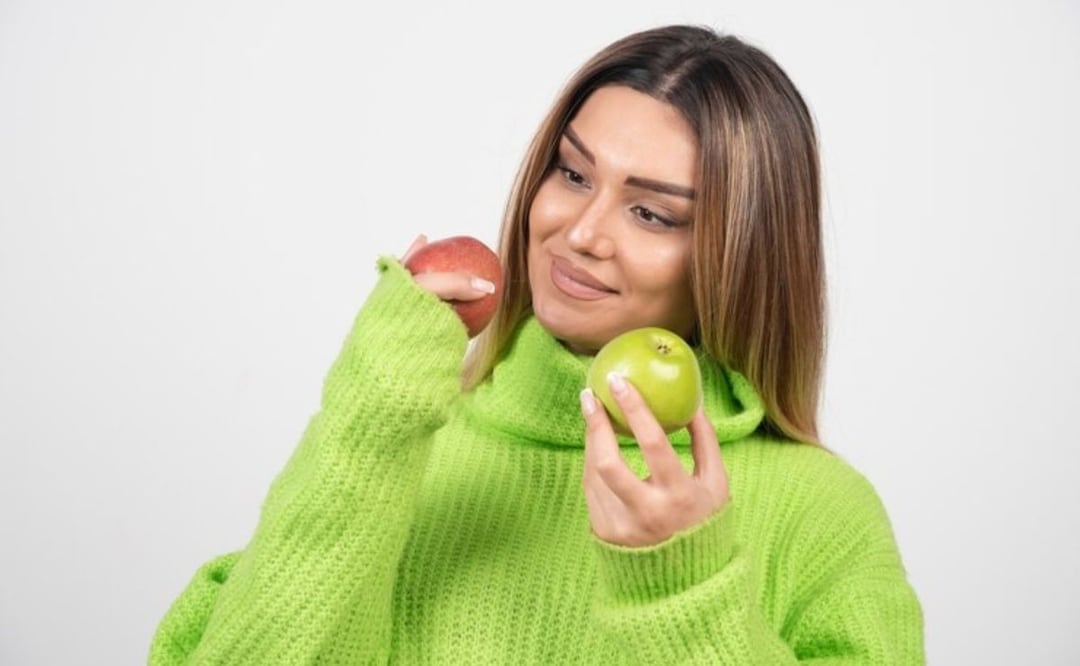 Manzana para cuidar los dientes. Fuente: Freepik