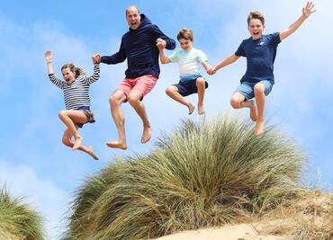 La alegre foto familiar que Kate Middleton subió por el cumpleaños del príncipe William