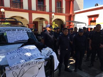 Policías municipales de Oaxaca inician paro