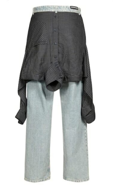 Balenciaga lanza costosos jeans con camisa cosida por detrás