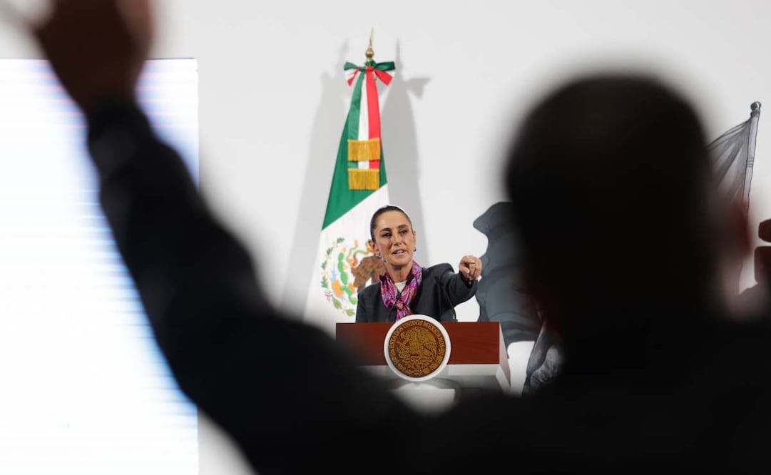 Sheinbaum: "El patrimonio no se subasta, es una ilegalidad"; tras propuesta de Alessandra Rojo de la Vega de subastar estatuas de Fidel y "El Che". Foto: Carlos Mejía / EL UNIVERSAL