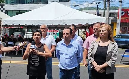 Cumple 5 días bloqueo de trabajadores del SUTSEM en avenida principal de Tepic, Nayarit; comerciantes acusan graves afectaciones