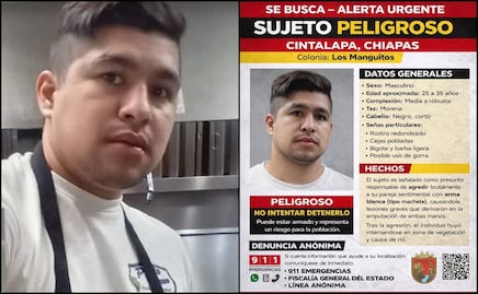 Emiten alerta de búsqueda por hombre que atacó a machetazos a su esposa en Chiapas; le cortó ambas manos