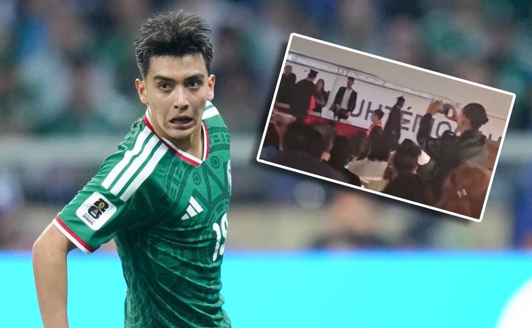 Gilberto Mora se graduó de la preparatoria tras su participación con la Selección Mexicana. FOTO: Imago7 / Captura