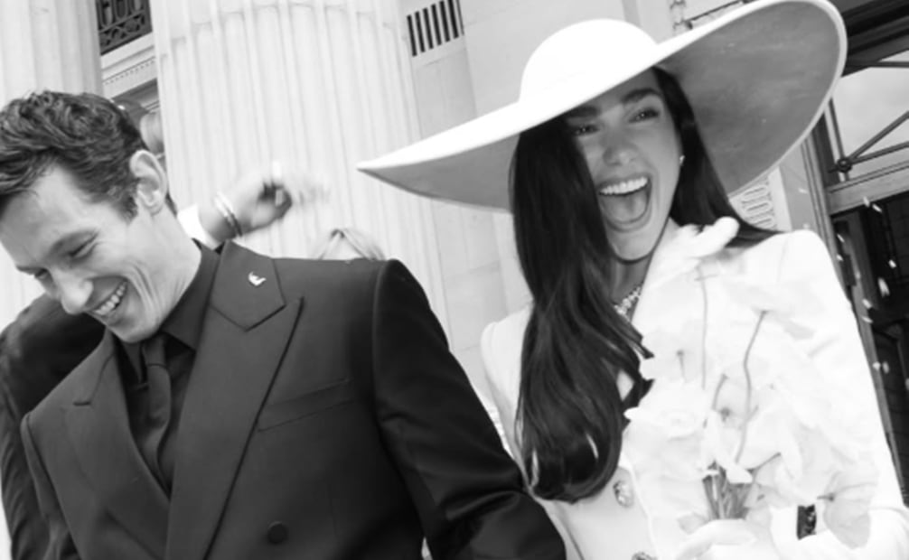 Dua Lipa y Callum Turner se casaron por el civil en Londres, el 31 de mayo. Foto: Instagram oficial.
