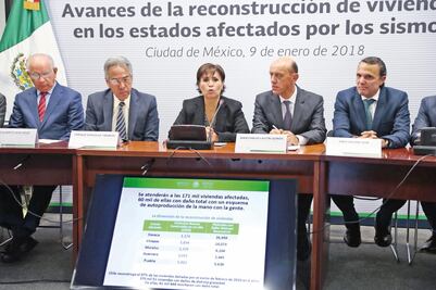 Sedatu reconstruye 17 mil 317 viviendas