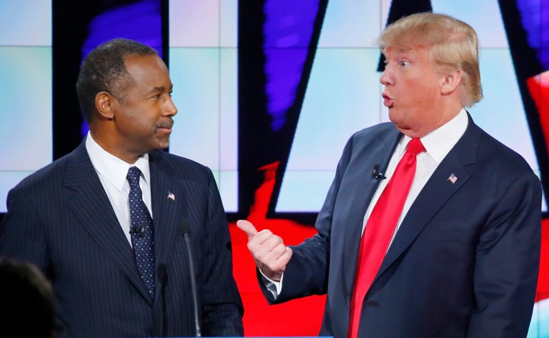El neurocirujano retirado Ben Carson y el magnate Donald Trump  (Foto: Reuters)