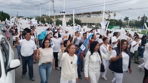Marchan por la Paz en Ciudad Victoria; recuerdan a párroco desaparecido