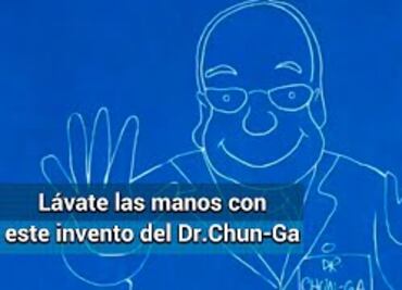 El Dr. Chunga inventa el lavado de manos "permanente"