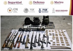 Atacan a fuerzas federales y estatales con drones tras operativos en Escuinapa, Sinaloa; aseguran arsenal de armas y municiones   