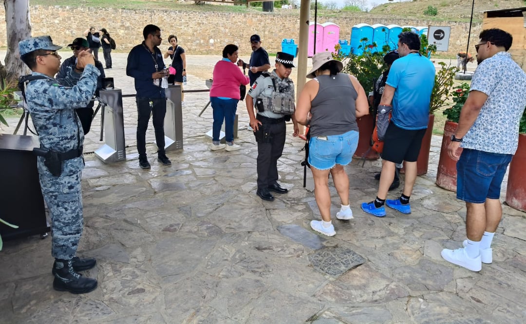 Aumentan medidas de seguridad en sitios arqueológicos tras el anuncio del gobierno federal de aumentar la presencia de fuerzas de seguridad pública. | Foto: Juan Carlos Zavala/ EL UNIVERSAL.
