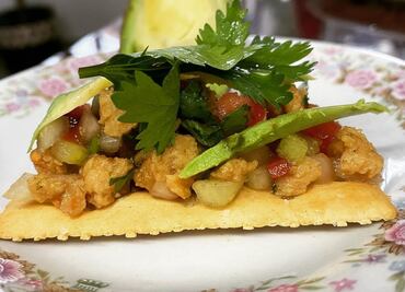 Prepara un fresco ceviche de soya