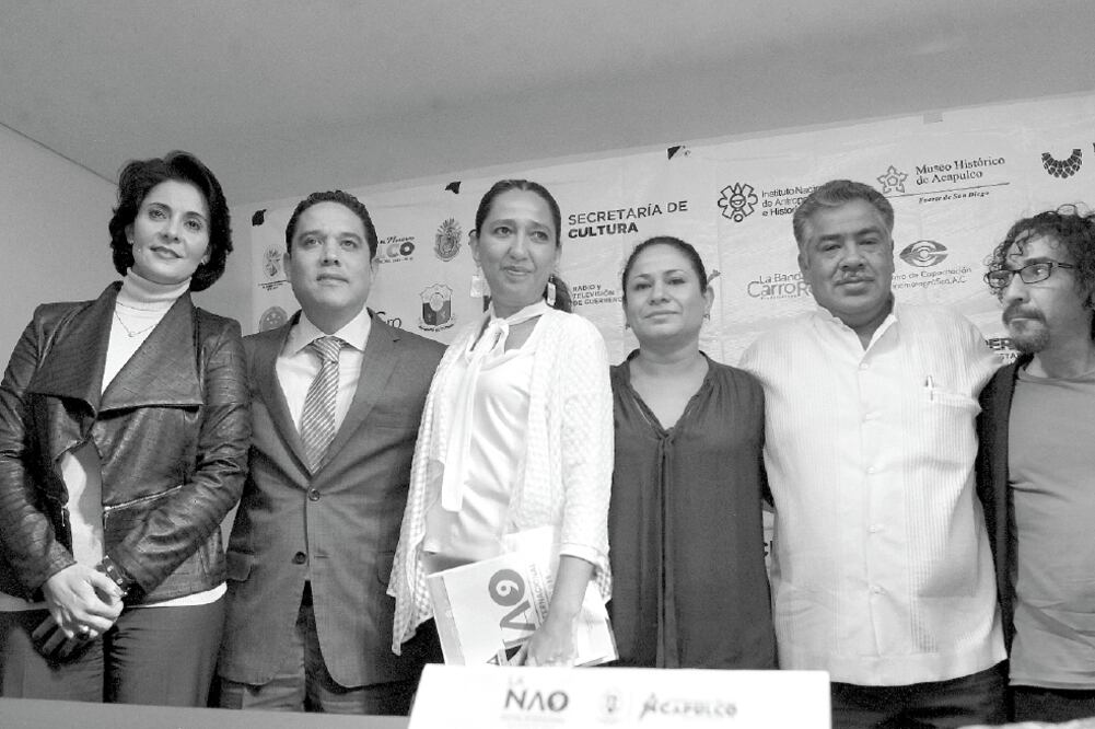 El anuncio del noveno Festival Internacional La Nao Acapulco se realizó ayer en el Palacio de Bellas Artes de la ciudad de México (LUCÍA GODÍNEZ. EL UNIVERSAL.)