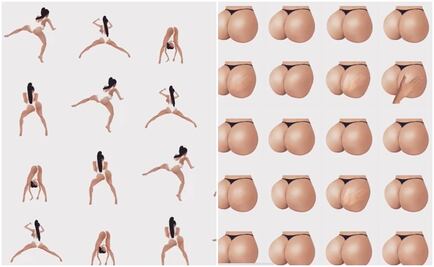 Kim Kardashian lanza emojis de su trasero