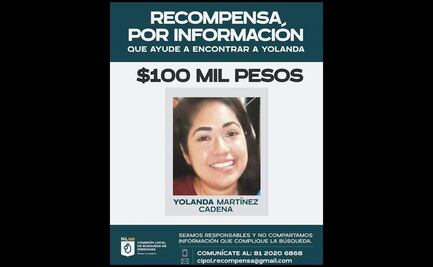 Ofrecen 100 mil pesos de recompensa para localizar a Yolanda Martínez
