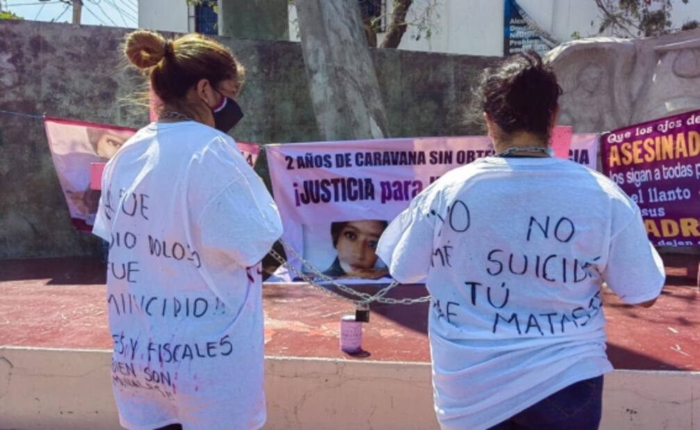 Caravana de madres chiapanecas llega a Juchitán, Oaxaca; buscan justicia por feminicidios de sus hijas