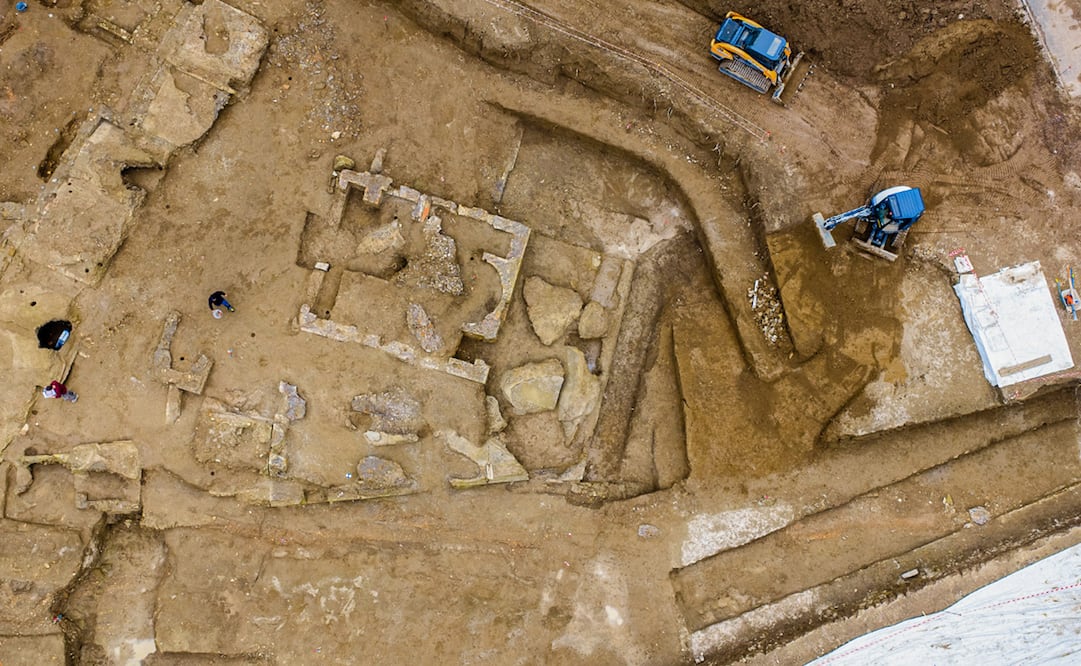 Una de las mayores necrópolis de la antigua Roma fue descubierta cerca de la basílica de san Pablo Extramuros. Foto: -EFE/ Superintendencia Especial De Roma Del Ministerio De La Cultura Italiano.