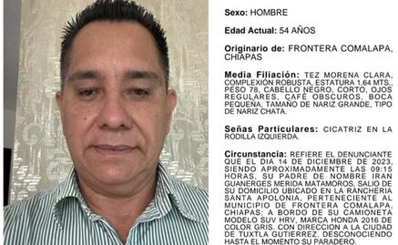 Reportan desaparición de expresidente municipal de Frontera Comalapa, Chiapas