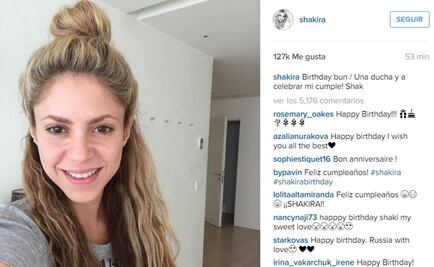 Shakira comparte foto sin maquillaje 