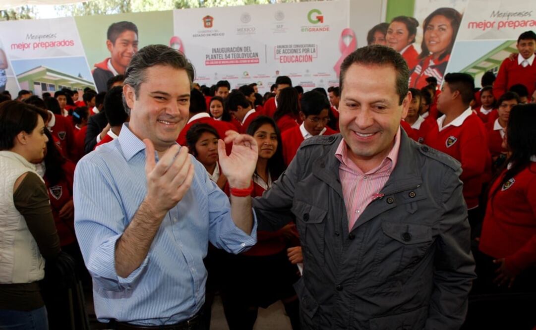 El funcionario federal estuvo acompañado por el gobernador Eruviel Ávila, al celebrar los 20 años de presencia del Colegio de Bachilleres en Edomex. /Especial