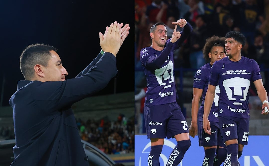 Efraín Juárez y Pumas en festejo de gol, durante los Octavos de Final de la Copa de Campeones de la Concacaf - Fotos: Imago7