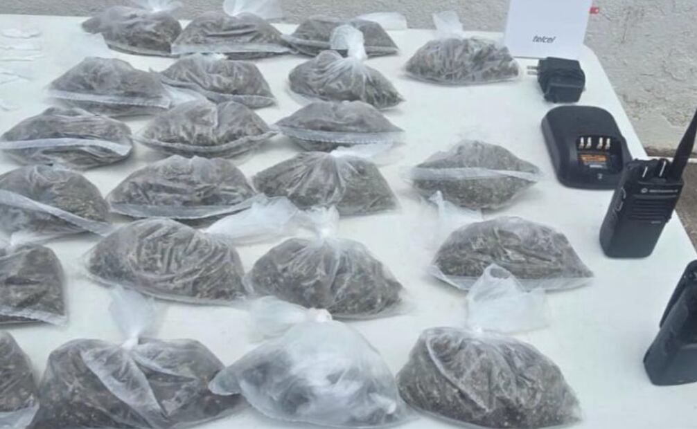 Drogas decomisadas dentro del centro penitencial de Culiacán  (27/08/2025). Foto: Especial