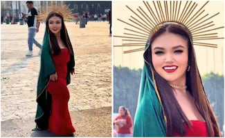 Influencer Cielo Anais causa furor en redes por disfraz de la Virgen de Guadalupe