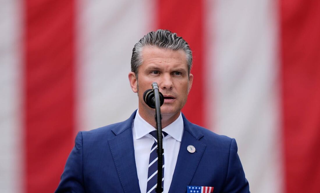 El secretario de Defensa Pete Hegseth en una ceremonia en el Pentágono en Washington el 11 de septiembre del 2025. Foto: AP/Archivo