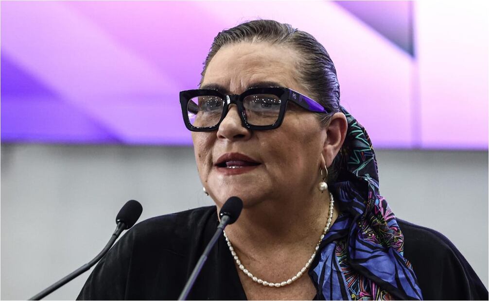Guadalupe Taddei, consejera presidenta del INE, en conferencia de prensa este 17 de octubre del 2024. Foto: Gabriel Pano/EL UNIVERSAL