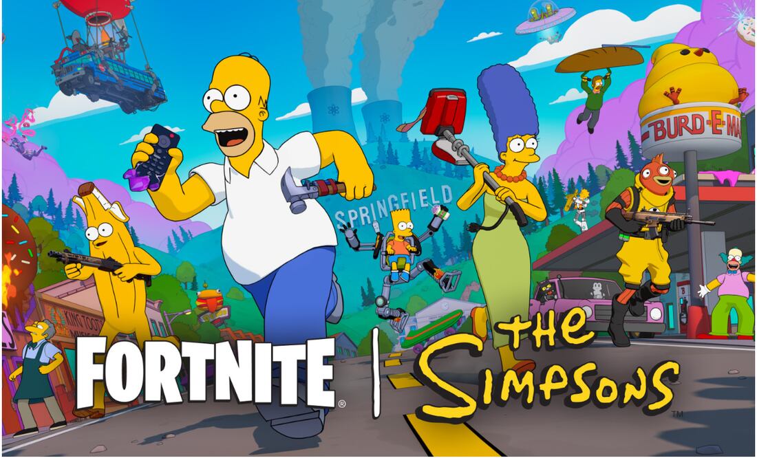 Este sábado Fornite estrenó su nueva temporada en colaboración con la serie animada Los Simpson. Foto: X @XboxMexico