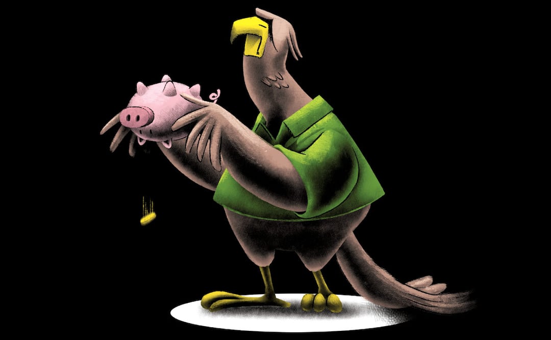 Ni 1% bajaron adeudos de Pemex; empresas frenaron operaciones para presionar. Ilustración de Ani Cortés