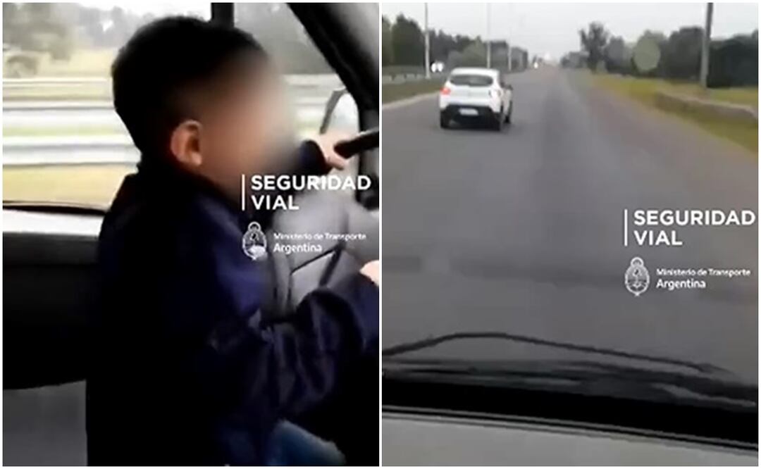 En el video, grabado por el mismo hombre, es notorio el temor del niño. Foto: Tomada del video