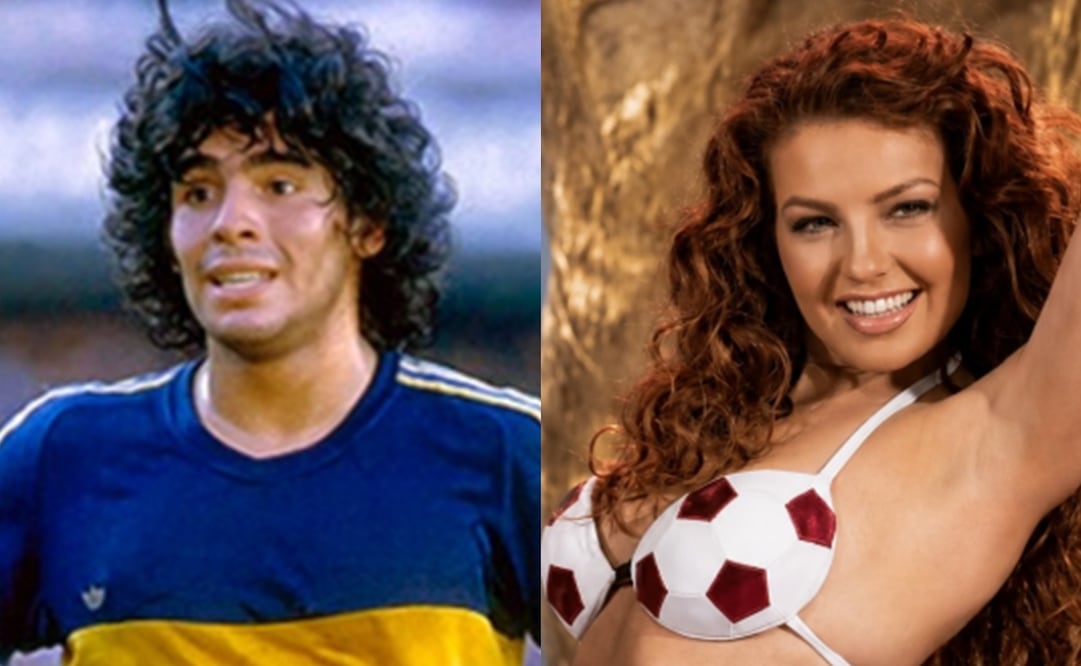 Maradona no ocultaba su admiración por los artistas mexicanos. Foto: Instagram oficial de @Maradona oficial/ Thalía Oficial.