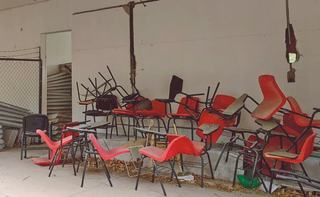 La torre de posgrado de la ENAH, a medias, el año pasado. Archivo El Universal