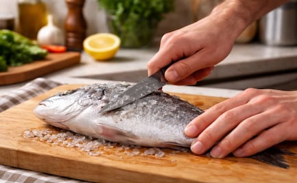 Cómo quitar las escamas al pescado antes de cocinarlo