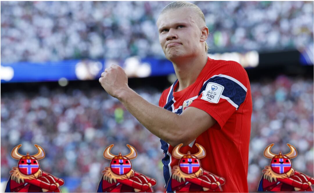 ¿Qué pasa si buscas Erling Haaland en Google?; el homenaje del buscador al jugador de Noruega. Foto: EFE y Captura de pantalla