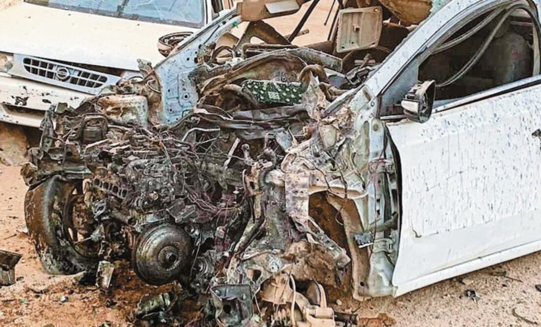 La FGE informó que la explosión se debió a la detonación de un “artefacto” que estaba dentro de un automóvil, pero no dio detalles sobre el objeto. Foto: FISCALÍA DE GUERRERO
