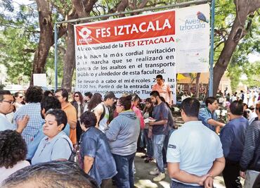 Exige comunidad de la FES Iztacala mayor seguridad