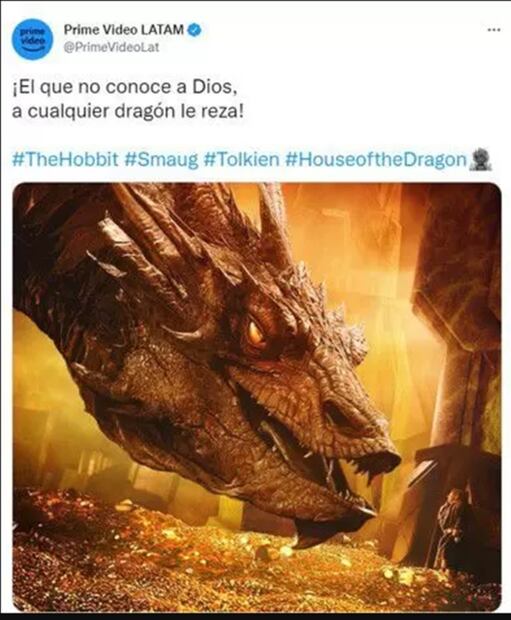 ¿Se arrepintió? Amazon borra tuit donde lanza indirecta a HBO tras estreno de "La Casa del Dragón"