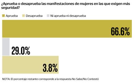 Capitalinos apoyan marcha de mujeres, pero no las pintas: encuesta